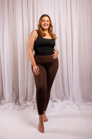 Seamless Luxe Leggings | Espresso