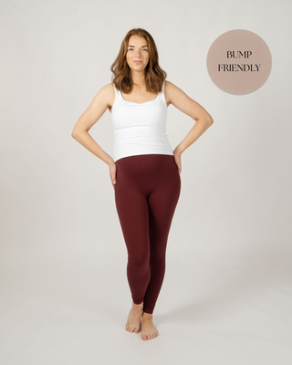 Seamless Luxe Leggings | Burgundy