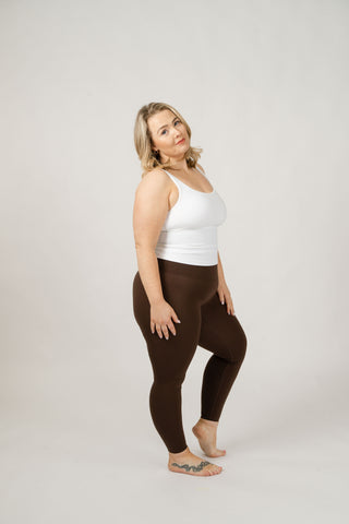 Seamless Luxe Leggings | Espresso