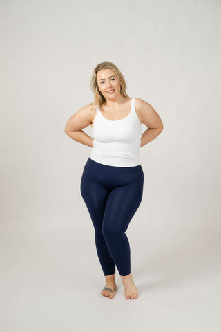 Seamless Luxe Leggings | French Navy