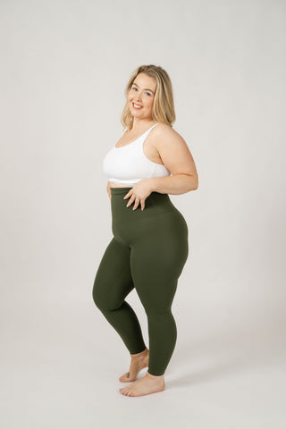 Seamless Luxe Leggings | Olive