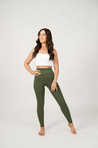 Seamless Luxe Leggings | Olive