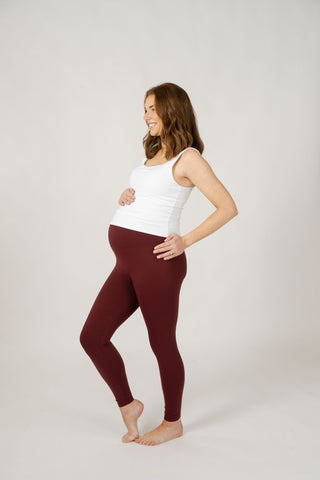 Seamless Luxe Leggings | Burgundy