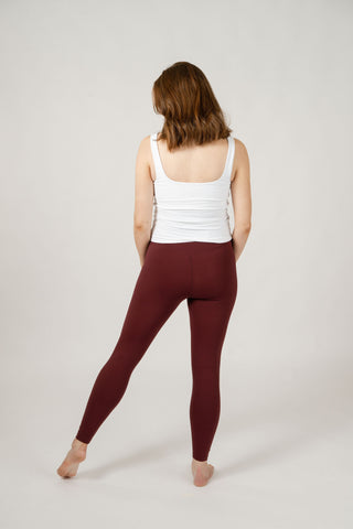 Seamless Luxe Leggings | Burgundy