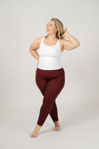 Seamless Luxe Leggings | Burgundy