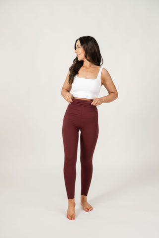 Seamless Luxe Leggings | Burgundy