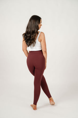 Seamless Luxe Leggings | Burgundy