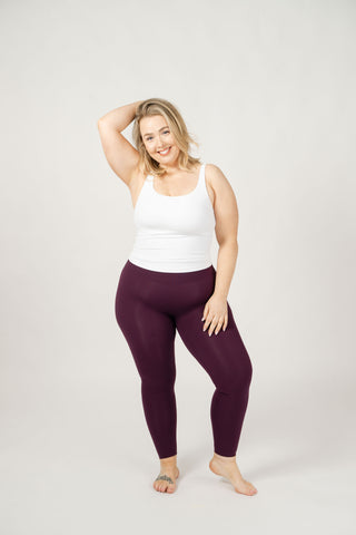 Seamless Luxe Leggings | Plum