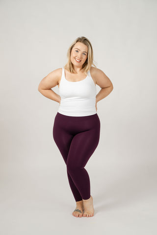 Seamless Luxe Leggings | Plum