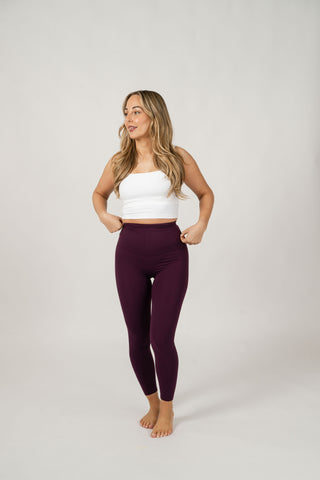 Seamless Luxe Leggings | Plum