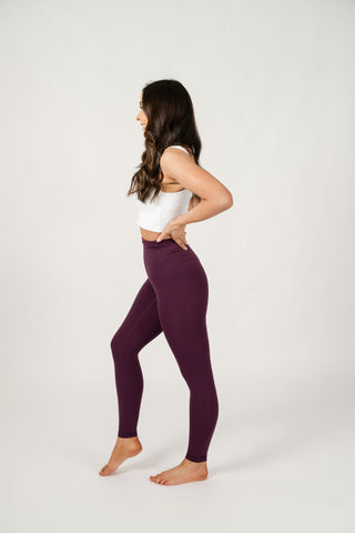 Seamless Luxe Leggings | Plum