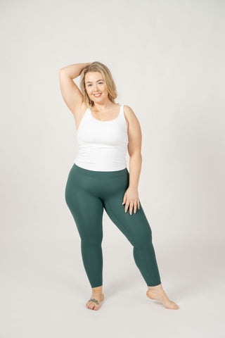 Seamless Luxe Leggings | Emerald Green
