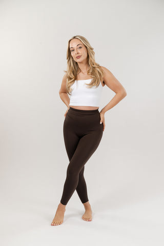 Seamless Luxe Leggings | Dark Chocolate