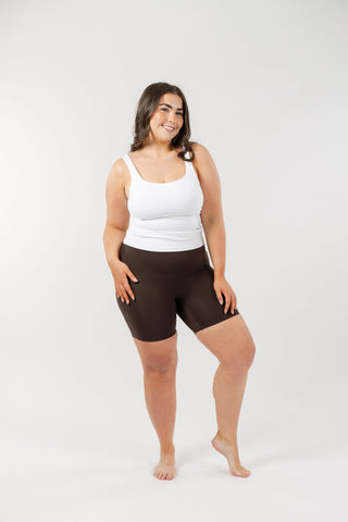 Seamless Sculpt Shorts | Dark Chocolate