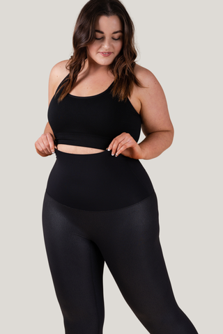 Leather Luxe Leggings | Black