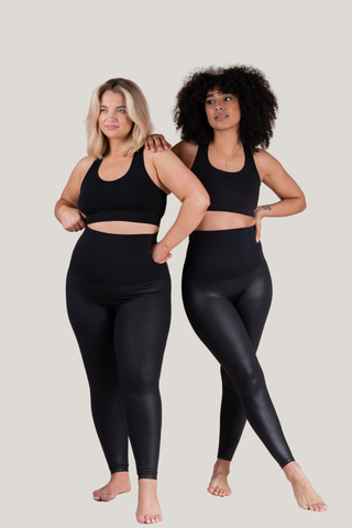 Leather Luxe Leggings | Black