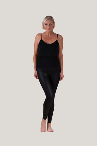 Leather Luxe Leggings | Black